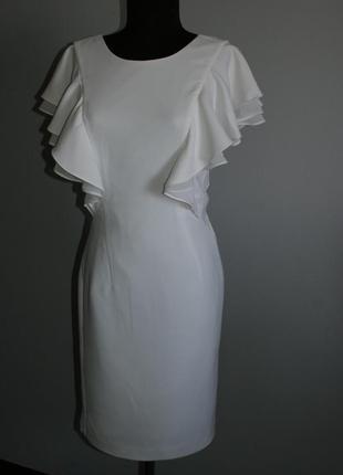 Белое нарядное платье mohito,открытая спина, новое, оригинал7 фото