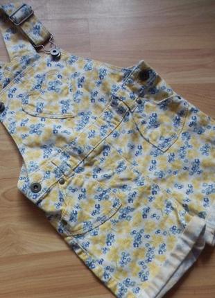 Фірмовий джинсовий комбінезон matalan малятку 1,5-2 роки стан відмінний