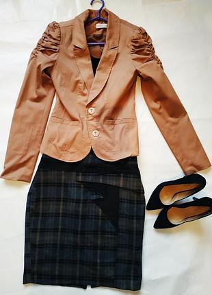 Спідниця тепла в клітку