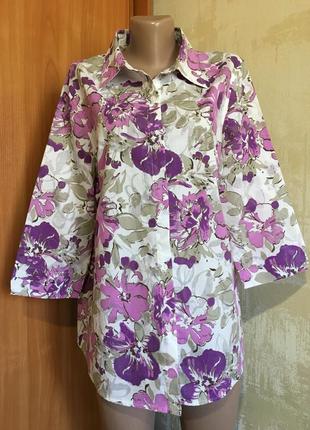 Легка сорочка в ніжний принт,damart!!!