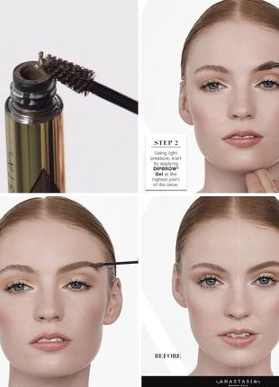 Anastasia beverly hills dipbrow® gel 🤎 оттеночный гель-туш для бровей