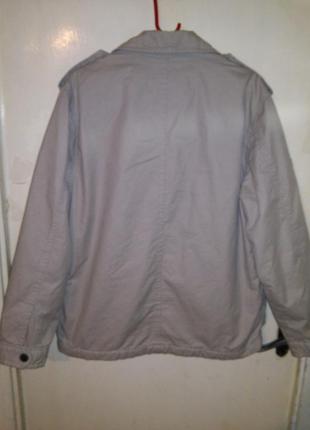 Мужская,коттон,лёгкая куртка-ветровка в стиле милитари,с карманами,grey connection2 фото