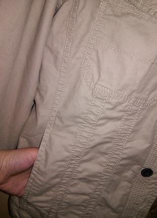 Мужская,коттон,лёгкая куртка-ветровка в стиле милитари,с карманами,grey connection4 фото