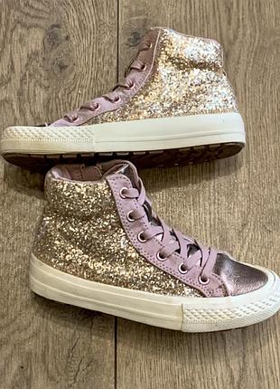 Мега стильные хайтопы кеды сникерсы мультиблестящие высокие next (англия)