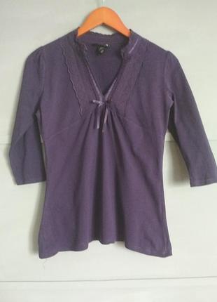 Лонгслив. кофточка з мереживом. цікавий виріз. пуловер