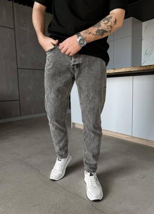 Мужские серые джинсы классика / базовые джинсы для повседневной носки
