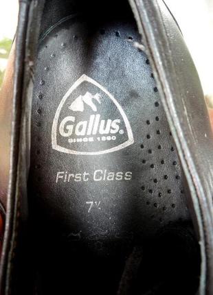 Мягкие туфли дорогого бренда " -- gallus -- " германия. 41.5 р.7 фото