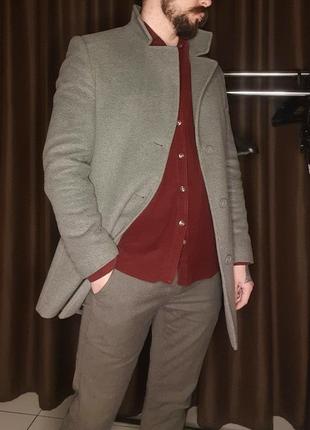 Пальто сіре чоловіче pako lorente