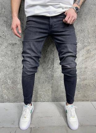 Модные стильные мужские джинсы / черные классические джинсы для мужчин