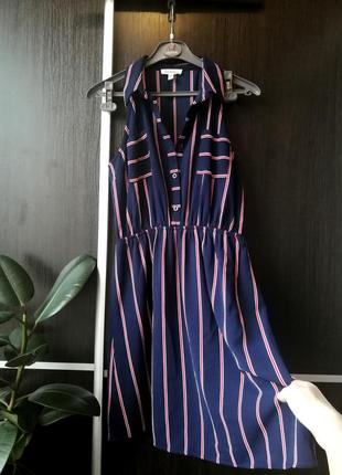 Шикарное, новое оригинальное платье сукня полоска. monteau2 фото