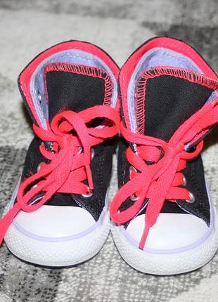 Яркие кеды на девочку converse all star размер 21