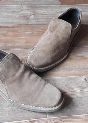 Замшевые туфли, мокасины cotton traders на стопу 27,5-28 см2 фото