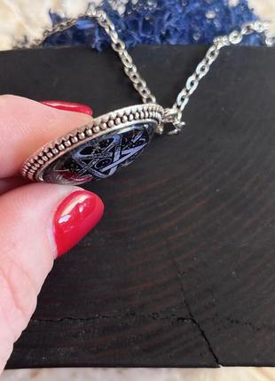 Окультный мистический кулон викканское ожерелье черная магия язычная пентаграма4 фото
