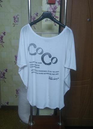 Натуральна футболка оверсайз asg р. s/m/l