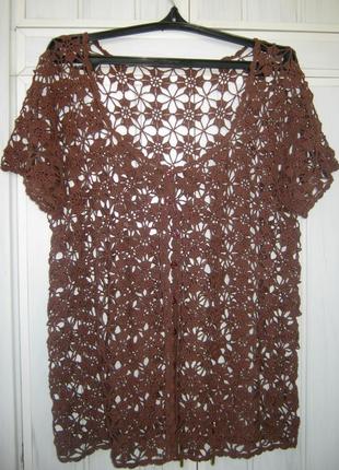 Супер кофточка, накидка,ручна робота