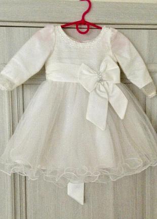 Ошатне плаття next з фатиновой спідницею,сніжинка