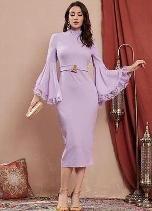 Платье вечернее рукава бомба