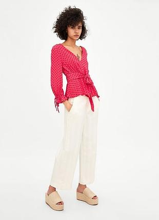 Блуза в горох zara 2