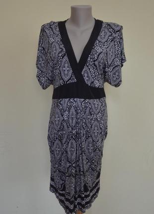 Шикарное брендовое трикотажное платье из вискозы,фасон кимоно2 фото