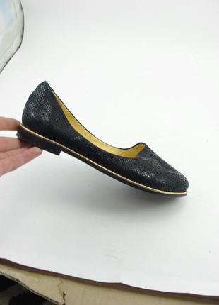 Балетки туфли классические кожаные / натуральная кожа2 фото