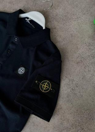 Футболка поло stone island blue6 фото