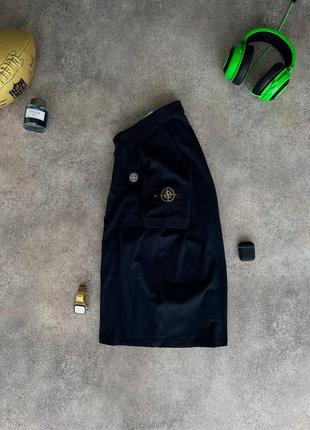 Футболка поло stone island blue2 фото