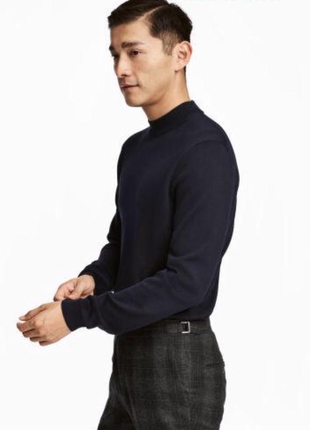 Джемпер h&m premium quality с горлом из шерсти мериноса !