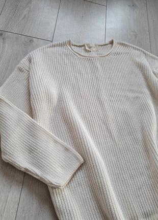 Вязаный белый свитер2 фото