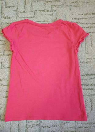 Брендова, коралова кофта. натуральна футболка для дівчинки. розмір - 1404 фото