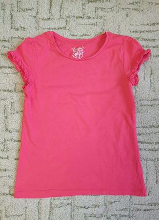Брендова, коралова кофта. натуральна футболка для дівчинки. розмір - 1401 фото