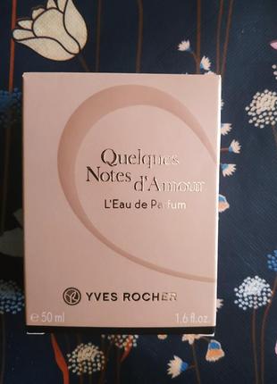 Жіноча рарфумована вода qelques notes d"amour yves rocher, france