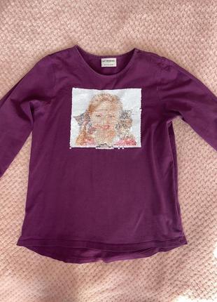 Кофта с пайетками, хлопок