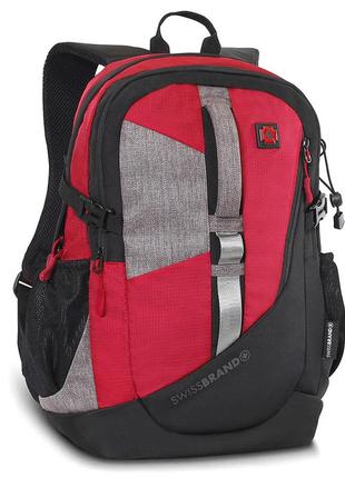 Рюкзак міський 26 л swissbrand oregon 26 red (swb_blore201u)