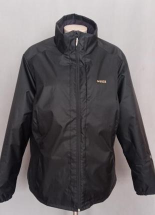 Куртка лыжная decathlon wedze, чёрная куртка для активного отдыха.2 фото