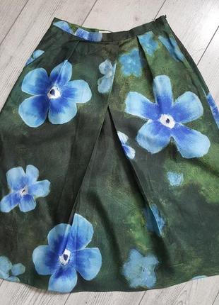 Красивая юбка миди из натурального шелка nemozena италия3 фото