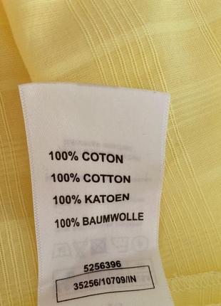 Рубашка хлопковая лимонная 🍋 бренд 💛damart 💛 франция 🇫🇷6 фото