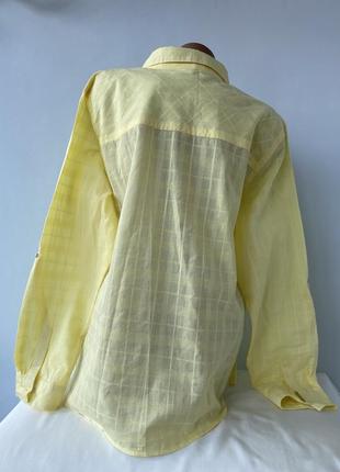 Рубашка хлопковая лимонная 🍋 бренд 💛damart 💛 франция 🇫🇷3 фото