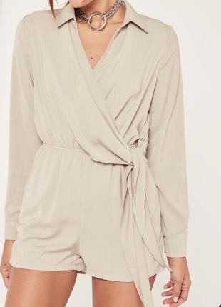 Missguided romper beige