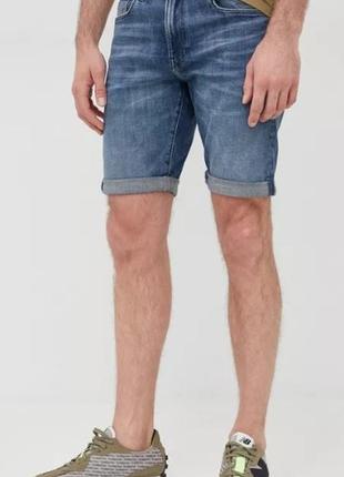 Джинсовые шорты g-star raw 3301 slim short