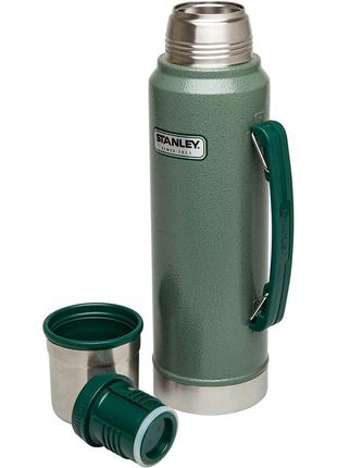 Термос stanley classic hammertone green 1.0л2 фото