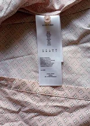 Персиковая рубашка с узором comma, 344 фото