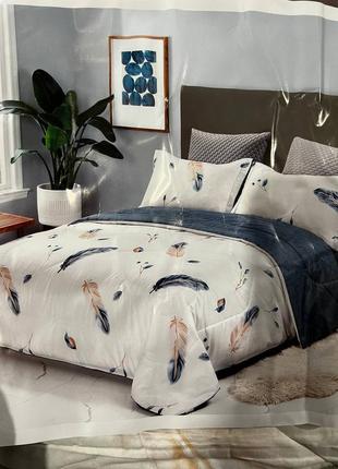 Комплект постільної білизни страйп сатин