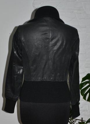 Трендова брендова шкіряна куртка krips6 фото