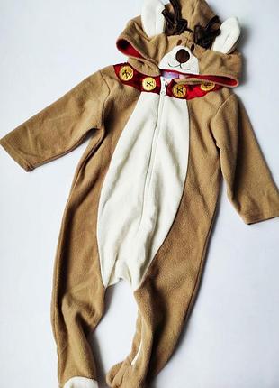 Милый флисовый комбинезончик