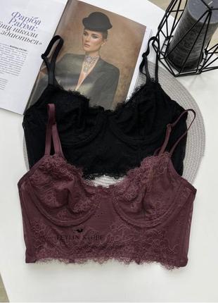 Кружевной топ чашка в