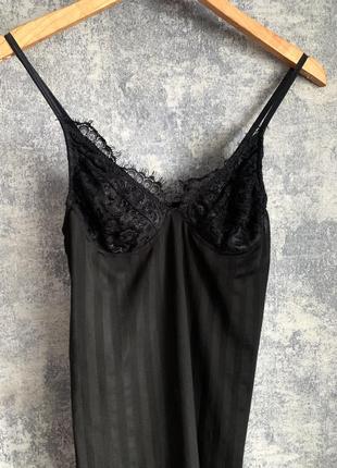 Платье мини ,черное платье в бельем стиле4 фото