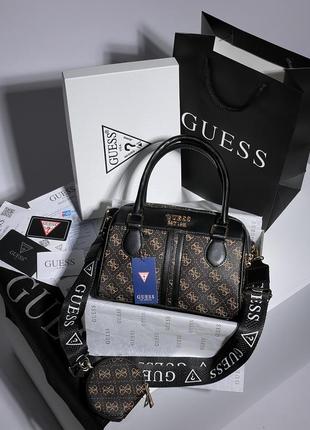 Сумка 👜guess mini speedy brown/black