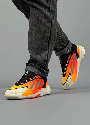 Кроссовки adidas ozelia originals black orange