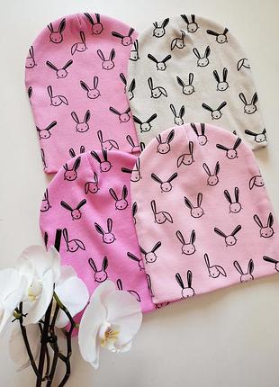 Шапочка двойная в рубчик