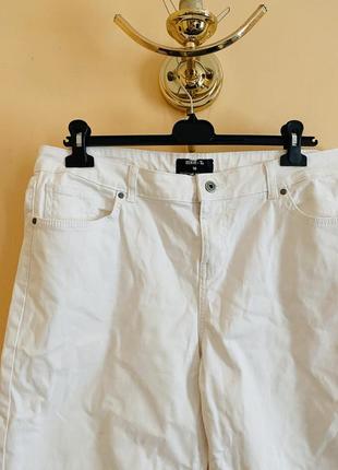 Балал большой размер стильные белые летние джинсовые шорты шортики бриджи брюки2 фото